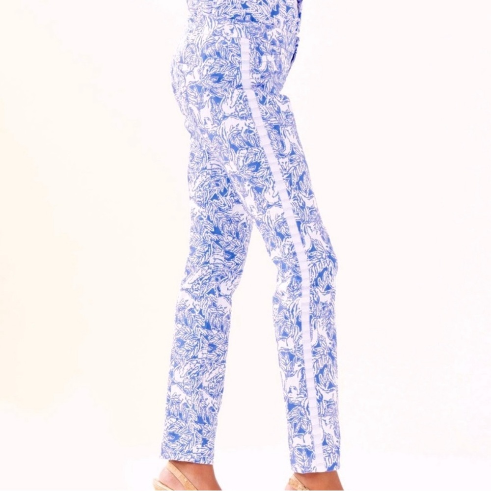 Lilly Pulitzer | Kelly Skinny Ankle Pant - Coastal Blue - Size 00 - GUC